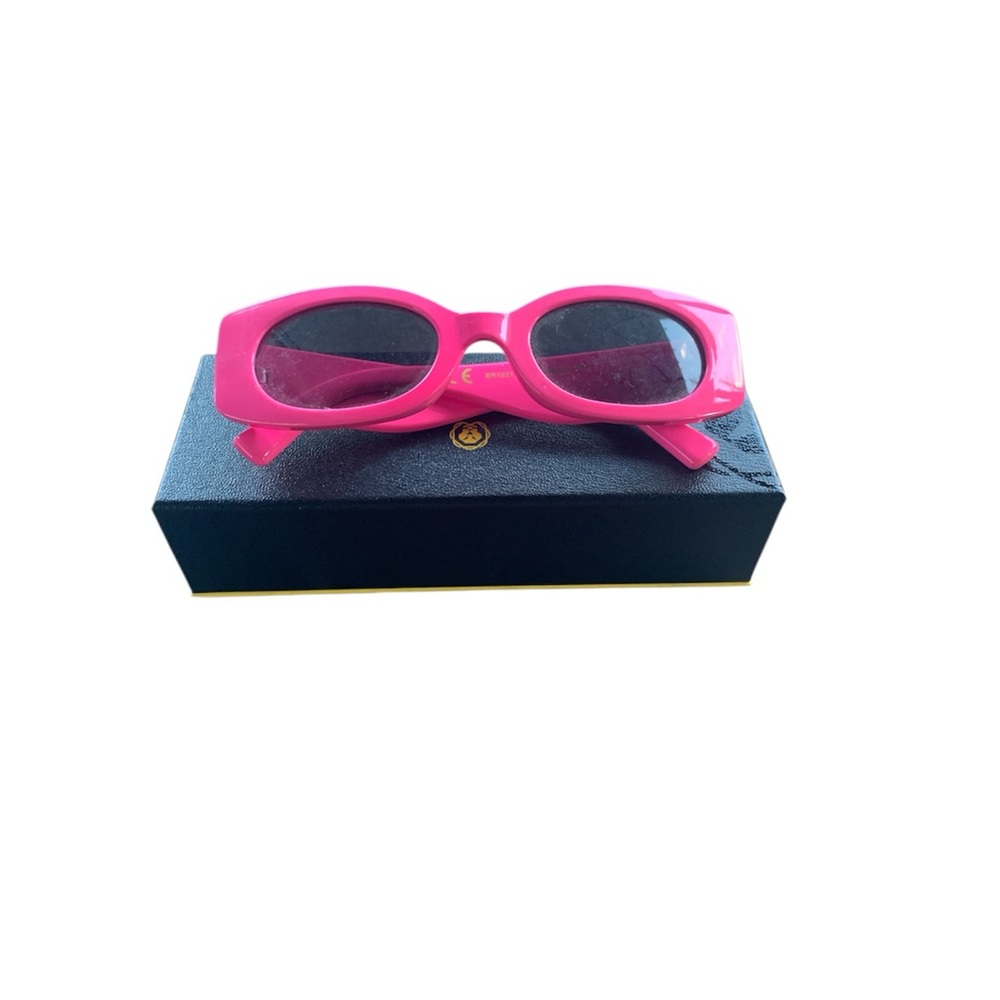 Hot Pink Women's Rectangle Sunglasses
